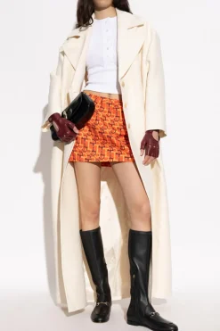 Gucci ORANGE Skirt with print