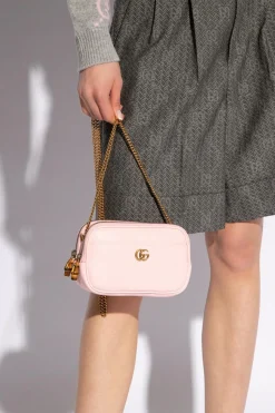 Gucci PINK ‘Double G Super Mini’ shoulder bag