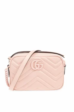Gucci PINK ‘GG Marmont Mini’ shoulder bag
