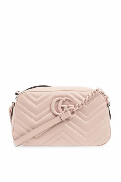 Gucci PINK ‘GG Marmont Small’ shoulder bag