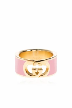 Gucci PINK Ring with logo