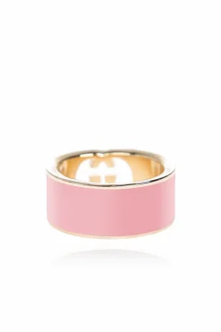 Gucci PINK Ring with logo