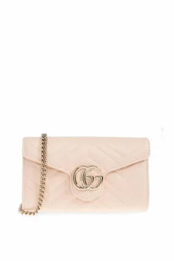 Gucci PINK Wallet on chain "GG Marmont"