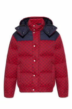 Gucci RED Down jacket with monogram