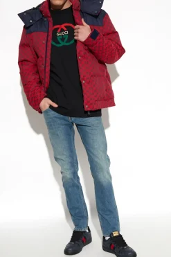 Gucci RED Down jacket with monogram