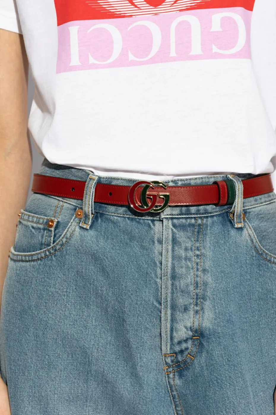 Gucci RED Reversible belt