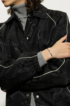 Gucci SILVER Gold bracelet with logo