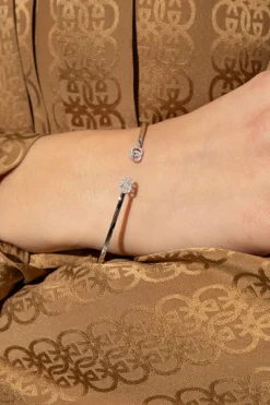 Gucci SILVER Gold bracelet with logo