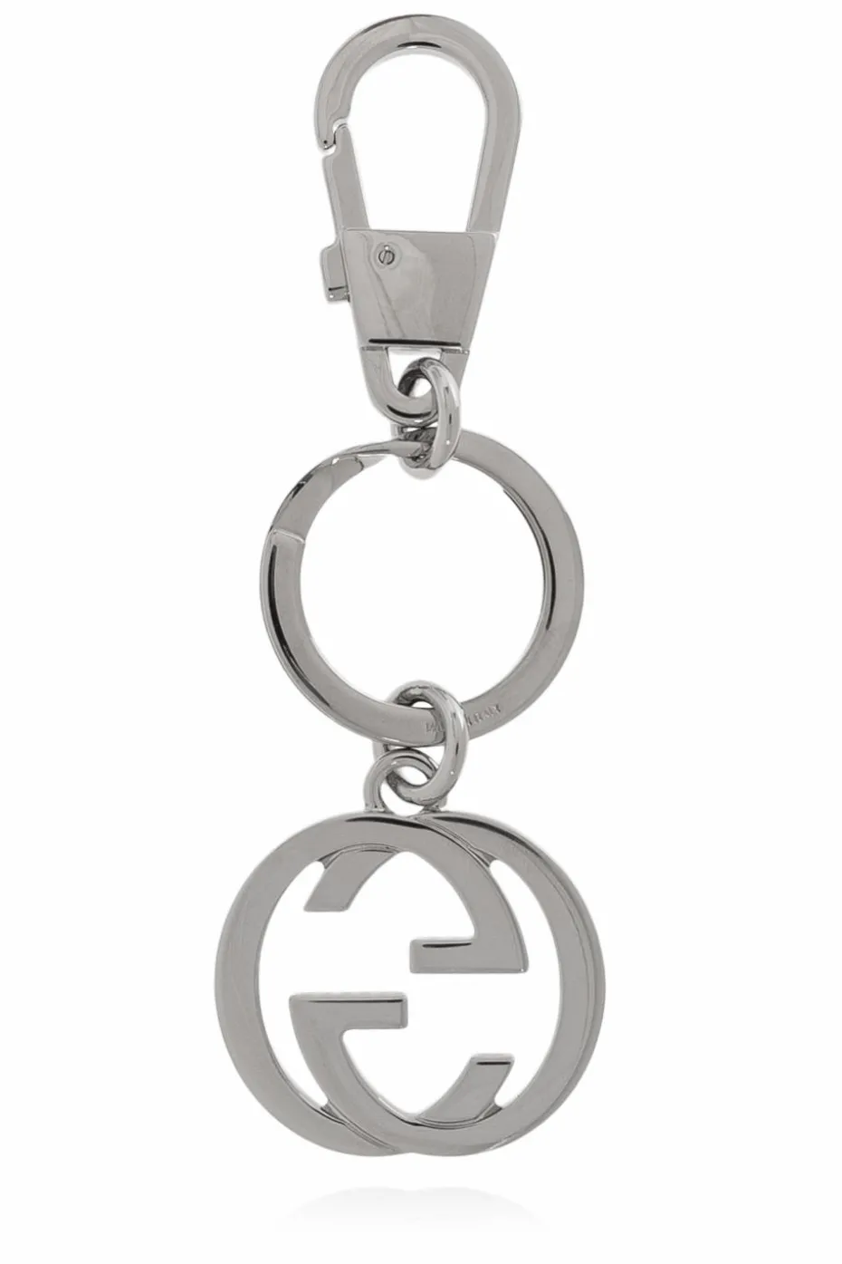 Gucci SILVER Keychain with logo
