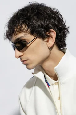 Gucci SILVER Logo-engraved sunglasses