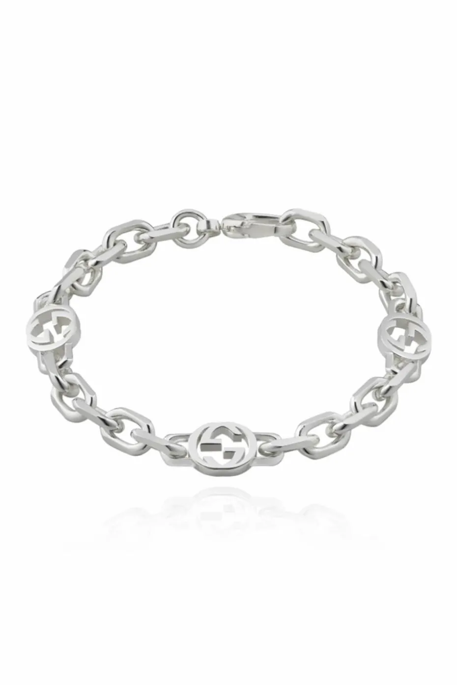 Gucci SILVER Silver bracelet with logo