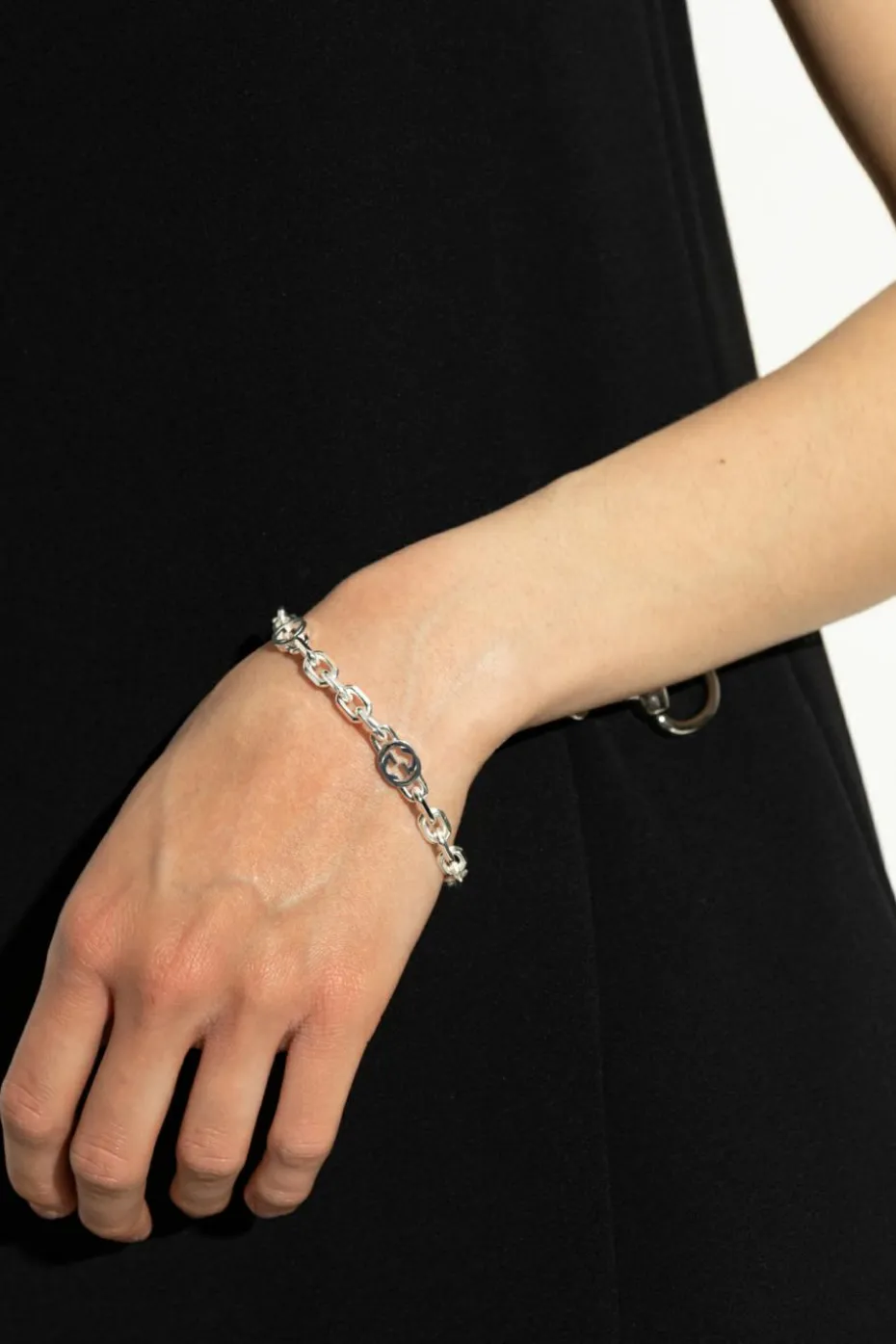 Gucci SILVER Silver bracelet with logo