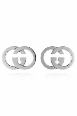 Gucci SILVER Silver earrings in 'logo' shape
