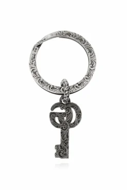 Gucci SILVER Silver keychain with pendant