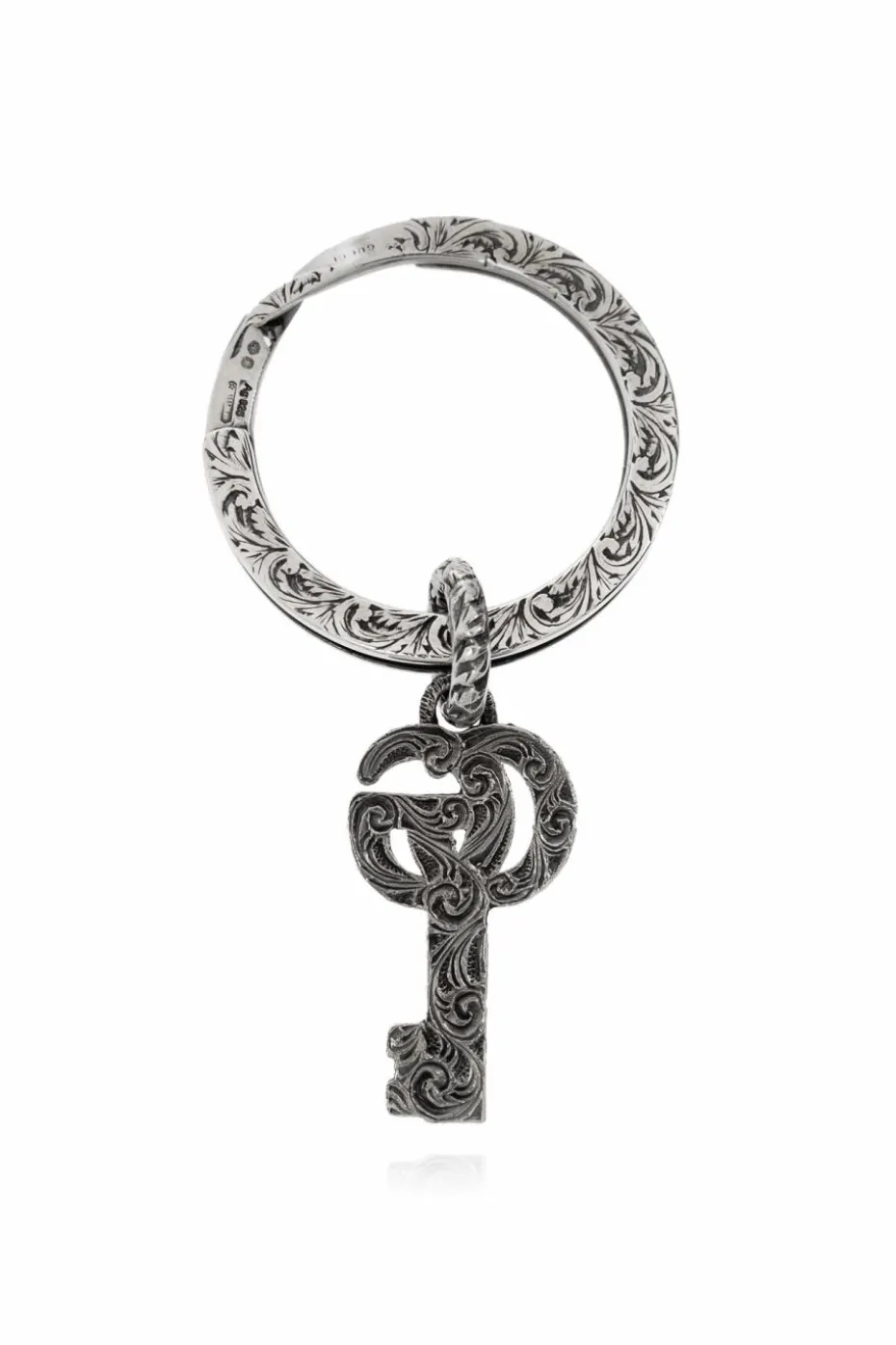 Gucci SILVER Silver keychain with pendant