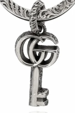 Gucci SILVER Silver keychain with pendant