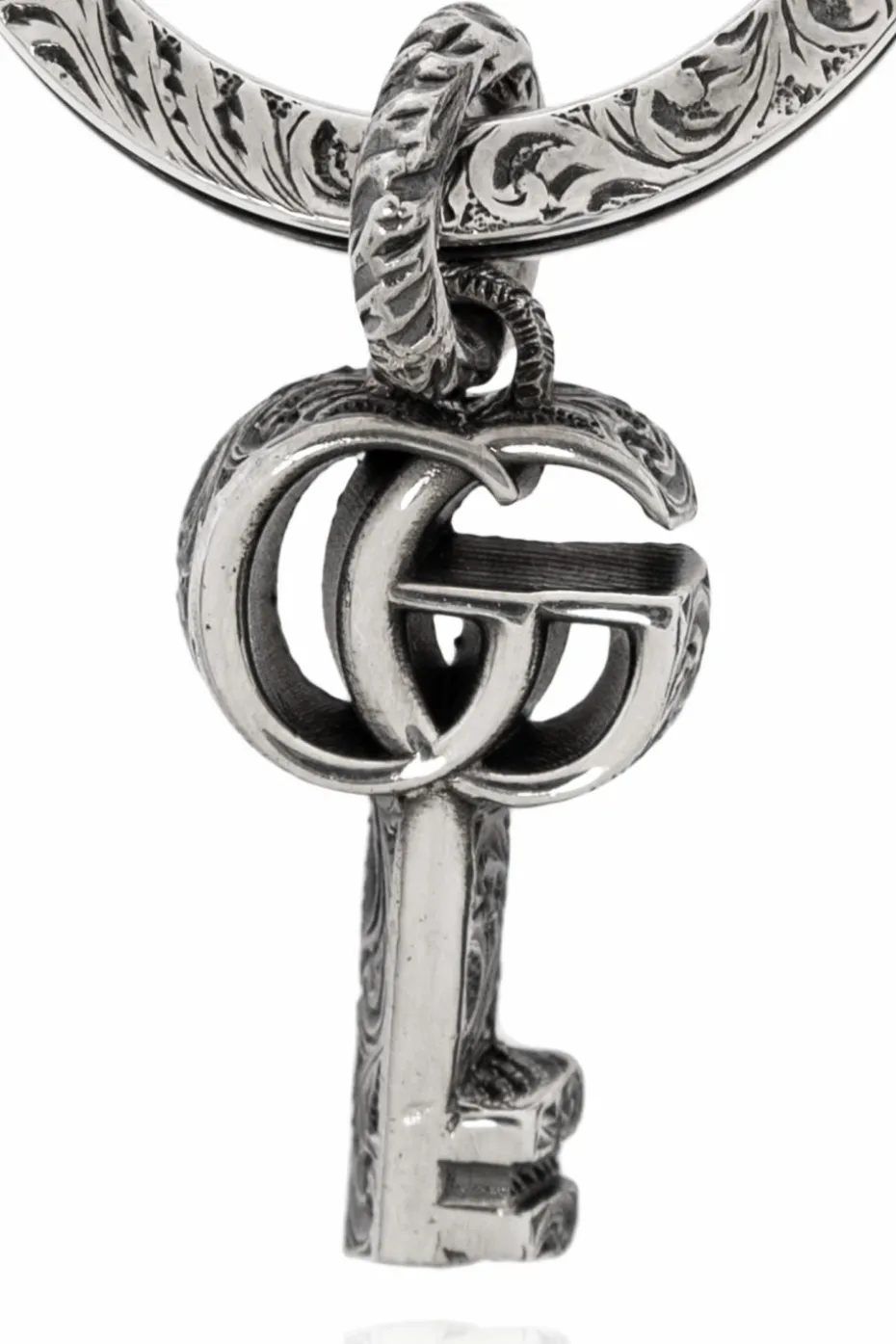 Gucci SILVER Silver keychain with pendant