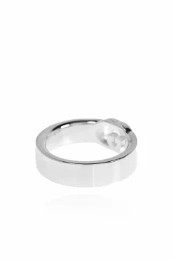 Gucci SILVER Silver ring with logo