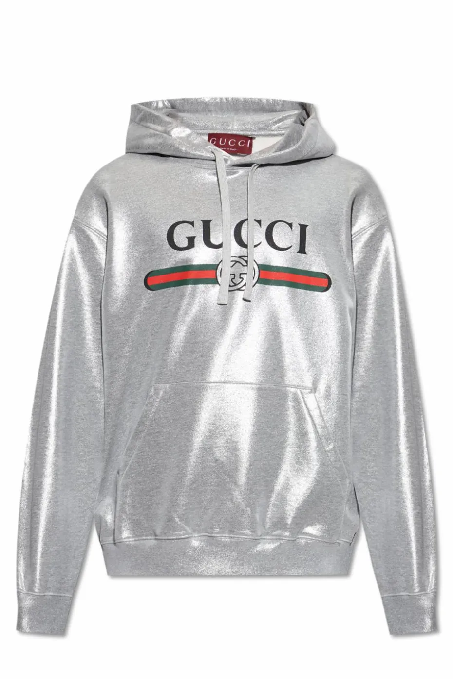 Gucci SILVER Sweatshirt with Lurex thread