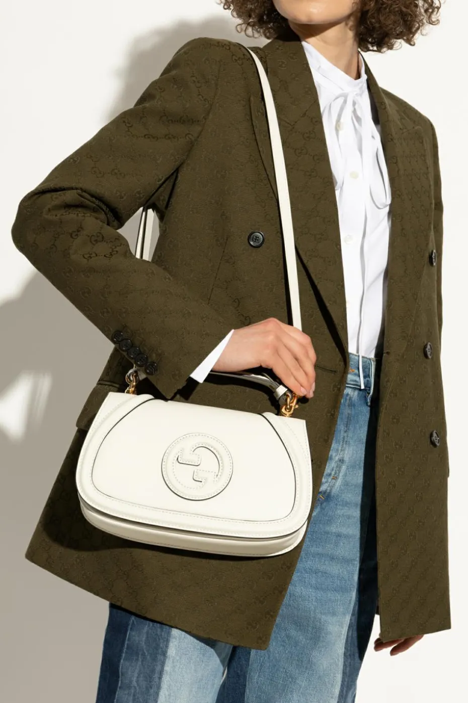 Gucci WHITE Handbag `Blondie Medium`