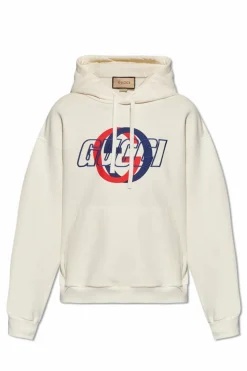 Gucci WHITE Hoodie with logo