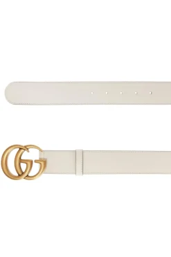 Gucci WHITE Logo belt