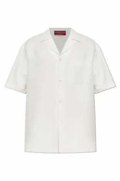Gucci WHITE Shirt with GG pattern