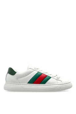 Gucci WHITE Sneakers with Web strap