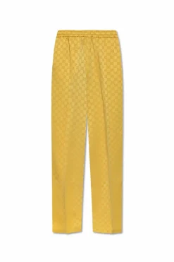Gucci YELLOW Monogram pants