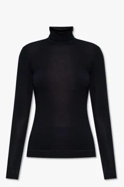 Hanro BLACK Long-sleeved turtleneck sweater