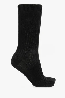 Hanro BLACK Ribbed socks