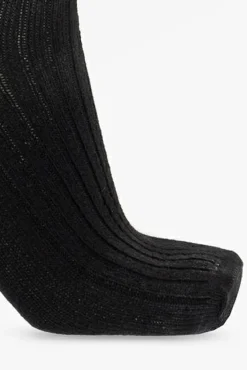 Hanro BLACK Ribbed socks