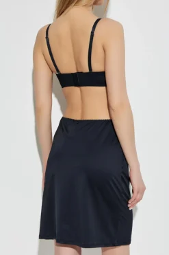 Hanro BLACK Satin half-slip