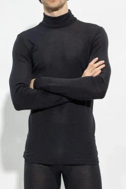 Hanro BLACK Turtleneck sweater with long sleeves