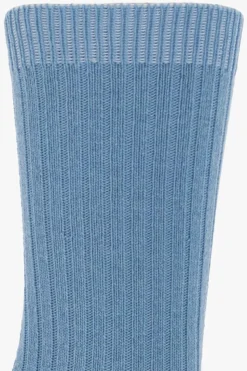 Hanro BLUE Ribbed socks