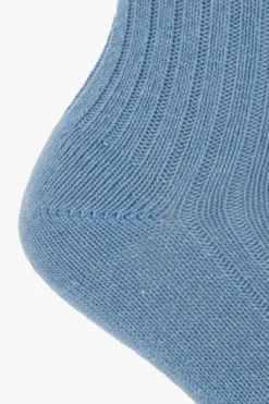 Hanro BLUE Ribbed socks