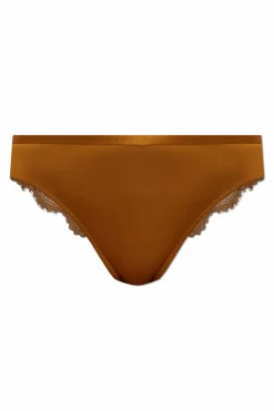 Hanro BROWN Panties with lace back