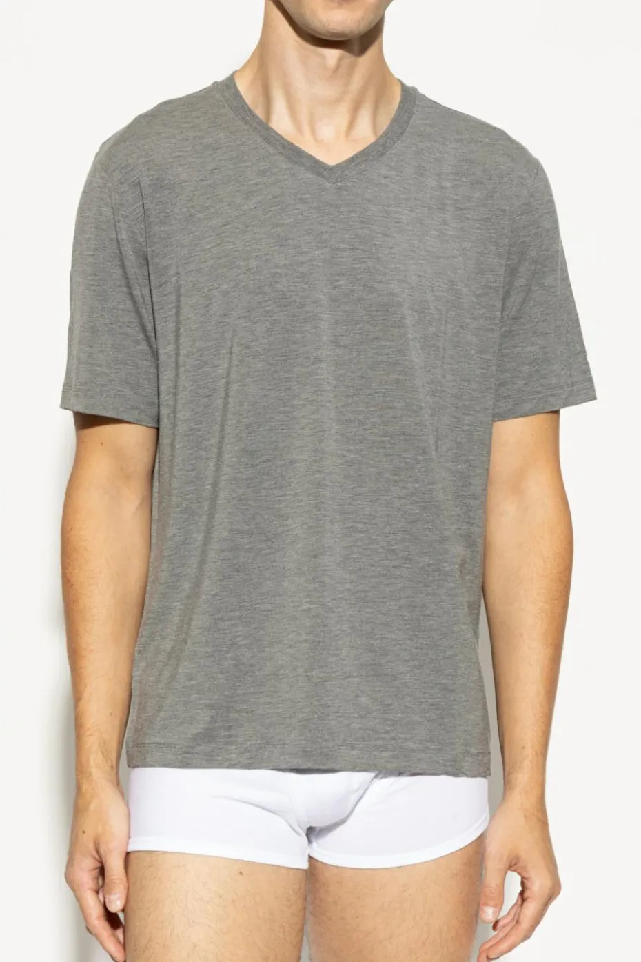 Hanro GREY V-neck T-shirt