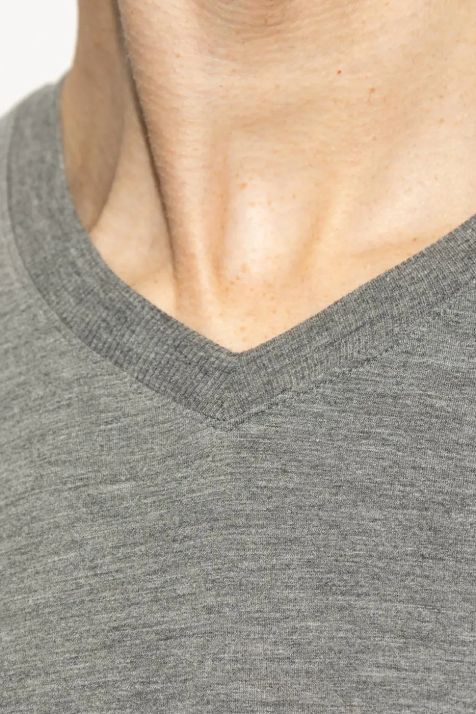 Hanro GREY V-neck T-shirt