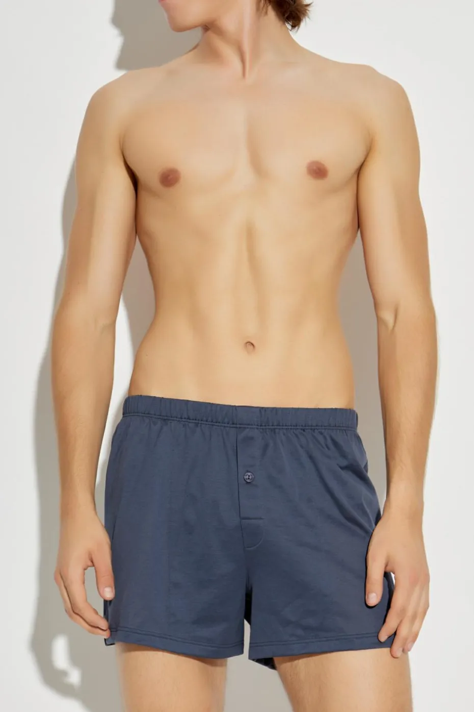 Hanro NAVY BLUE Cotton boxers