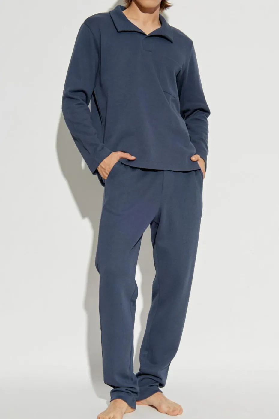Hanro NAVY BLUE Knit pants