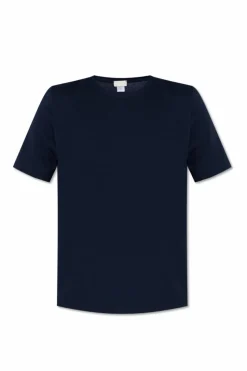 Hanro NAVY BLUE T-shirt with a round neckline
