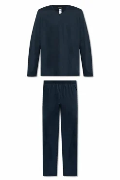 Hanro NAVY BLUE Two-piece pajamas