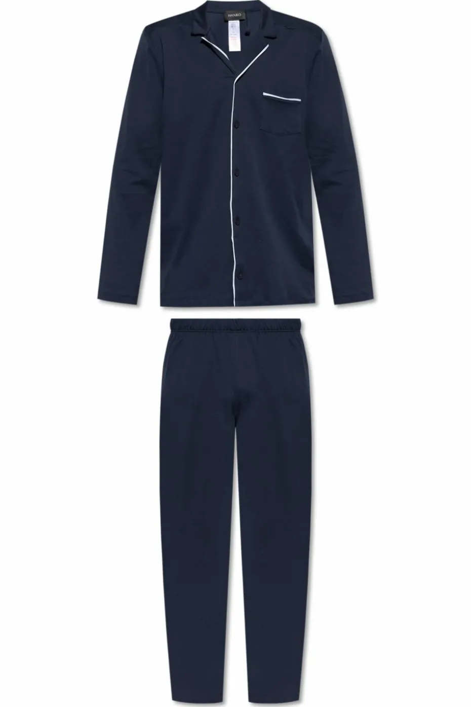 Hanro NAVY BLUE Two-piece pajamas
