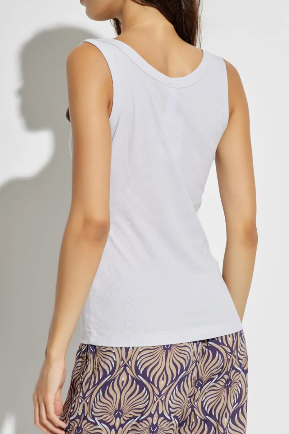 Hanro WHITE Ribbed top