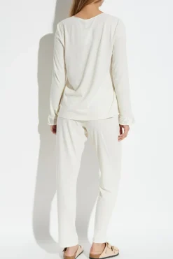 Hanro WHITE Two-piece pajamas from the 
