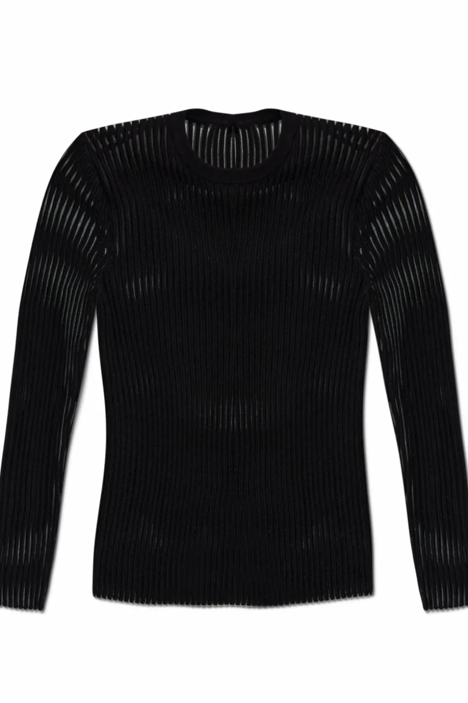 Helmut Lang BLACK Ribbed long-sleeve top