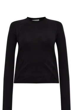 Helmut Lang BLACK Top with embroidered logo