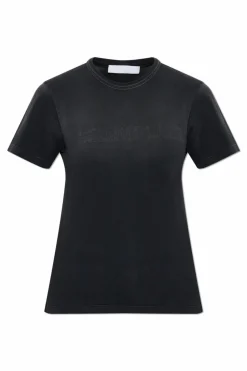 Helmut Lang BLACK T-shirt with logo