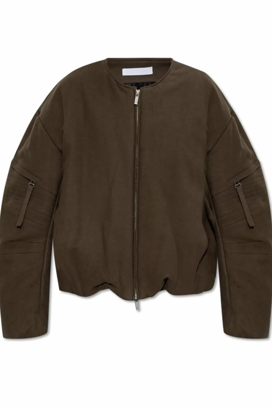 Helmut Lang BROWN Padded jacket with pockets